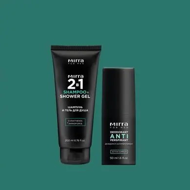 99432. Комплект мужской (ШАМПУНЬ 2 В 1 + АНТИПЕРСПИРАНТ МУЖСКОЙ)